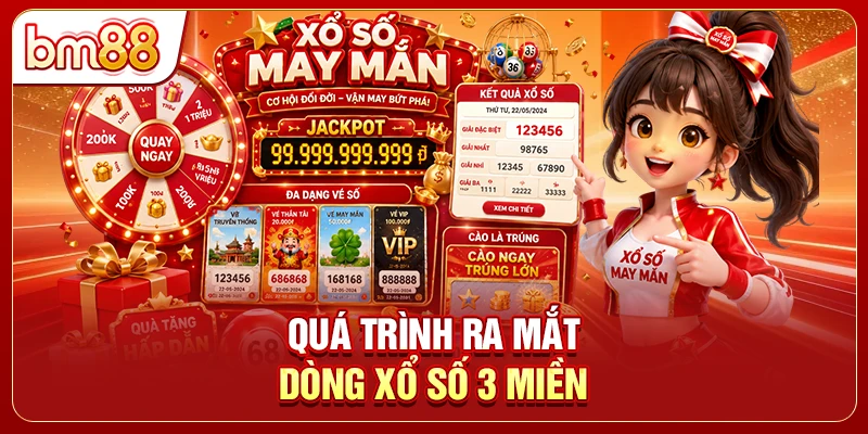 Quá trình ra mắt dòng xổ số 3 miền
